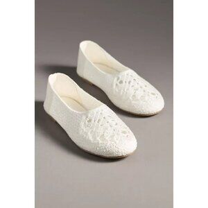 Coconuts by Matisse White Crochet Flats 10